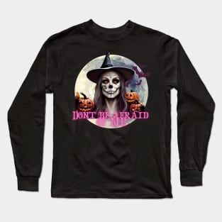 There's a Witch with Pumpkins Long Sleeve T-Shirt